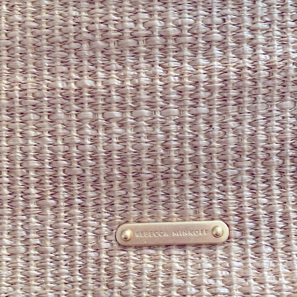 REBECCA MINKOFF EDIE STRAW BUCKET BAG - Picture 9 of 11